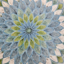 Load image into Gallery viewer, Blue Floral Serving Bowl