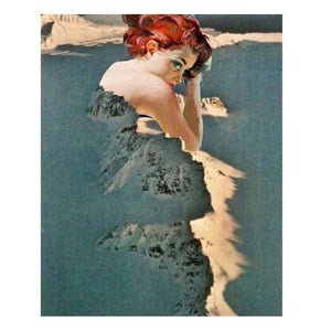 Hibernation Mountain Woman Print