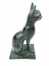 Load image into Gallery viewer, Green Cat Sculpture