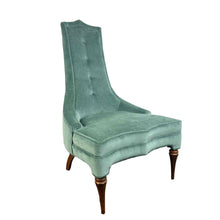 Load image into Gallery viewer, Blue Velvet Chair