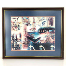 Load image into Gallery viewer, Oil &amp; Gas Collage Watercolor Print
