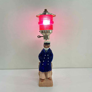 Fisherman Wooden Lamp
