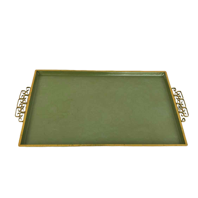 Hollywood Regency Enamel Tray