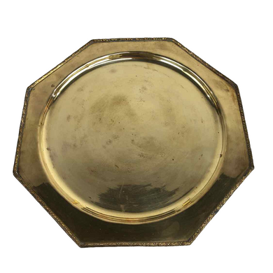 Octagonal Brass Tray