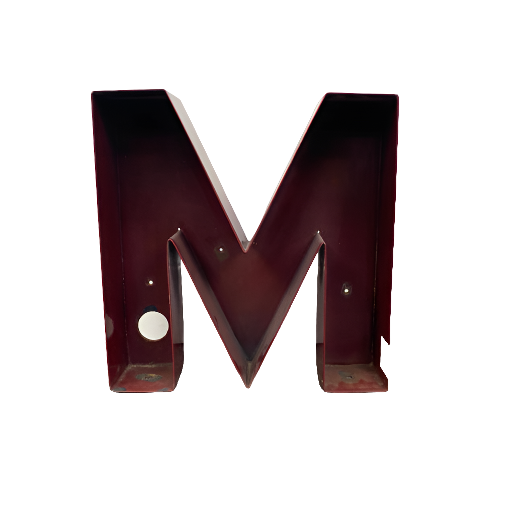 Enamel Letter M