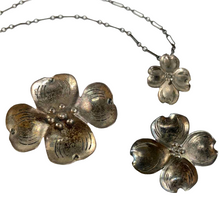 Load image into Gallery viewer, Dogwood Pendant &amp; Brooch Set