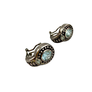 Sterling & Topaz Earrings