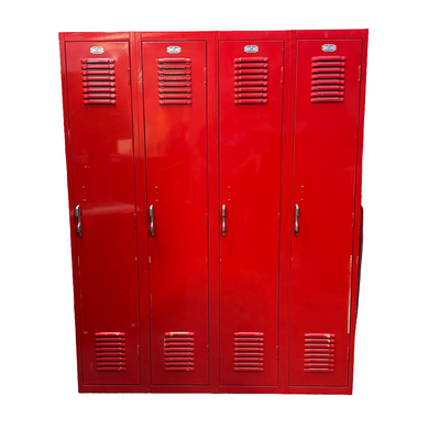 Red 4-Door Lockers