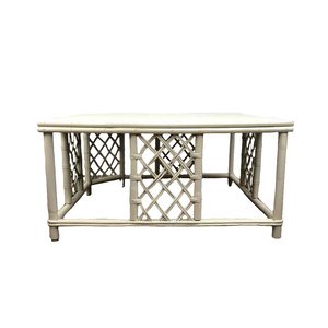 White Bamboo Coffee Table