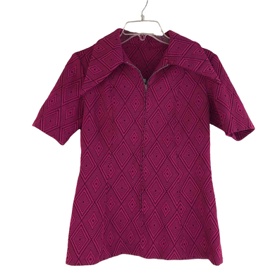 Pink Geometric Ladies Shirt