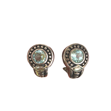 Load image into Gallery viewer, Sterling &amp; Topaz Earrings