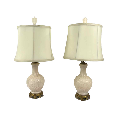 Milk Glass Lamps