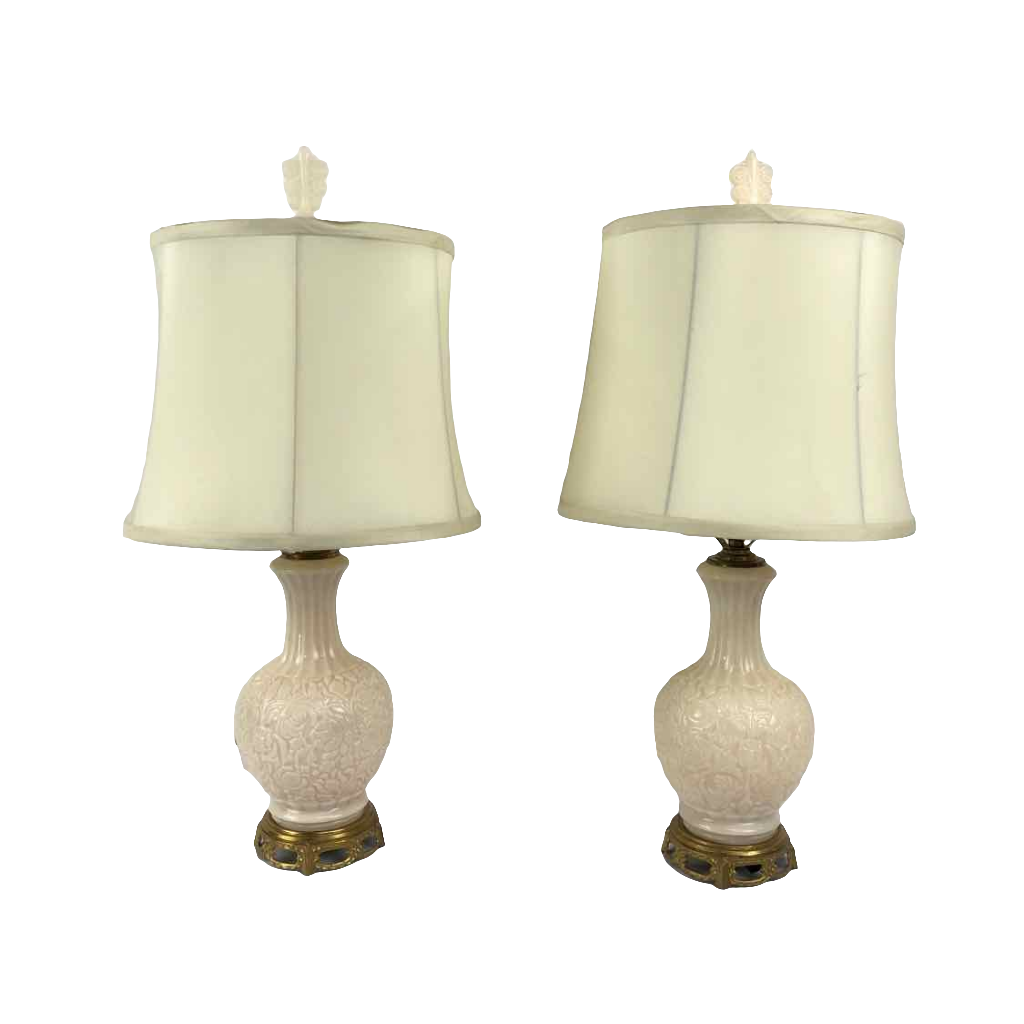 Milk Glass Lamps