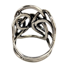 Load image into Gallery viewer, Hammered Circles Sterling Ring