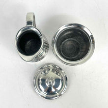 Load image into Gallery viewer, Pewter Creamer &amp; Sugar Bowl