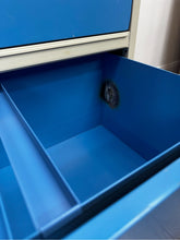 Load image into Gallery viewer, Blue &amp; Beige File Cabinet