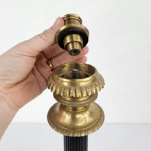 Load image into Gallery viewer, Brass Faces Candleholder