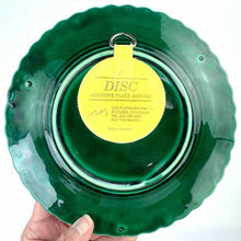Load image into Gallery viewer, Green Majolica Basketweave Plate