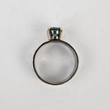 Load image into Gallery viewer, Sterling &amp; Gold Blue Topaz Ring
