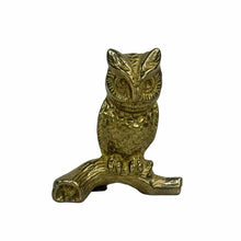 Load image into Gallery viewer, Small Brass Owl on Branch