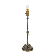 Load image into Gallery viewer, Brass &amp; Marble Lamp