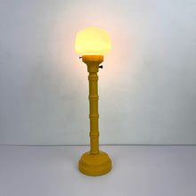 Load image into Gallery viewer, Yellow Faux Bamboo Lamp