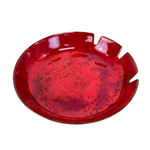 Load image into Gallery viewer, Red Enamel Ashtray