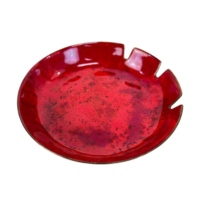 Red Enamel Ashtray