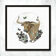 Load image into Gallery viewer, Evening Pasture Repose Longhorn Print