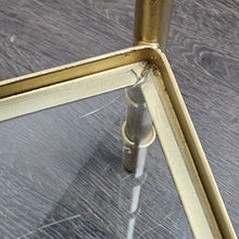 Load image into Gallery viewer, Gold Metal Rattan Shelf
