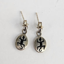 Load image into Gallery viewer, Sterling Lizard Earrings