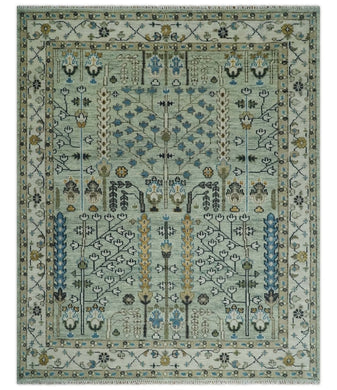 Moss Green & Ivory Rug