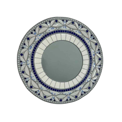 Blue & White Mosaic Mirror