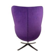 Load image into Gallery viewer, Modern Purple Velvet Chair