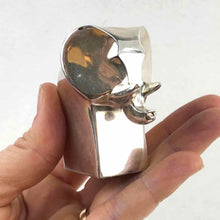 Load image into Gallery viewer, Silver Plated Modern Elephant