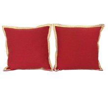 Load image into Gallery viewer, Red &amp; Gold Pillows