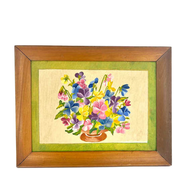 Pansy Flower Still Life Painting