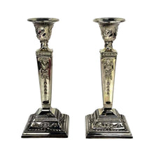 Load image into Gallery viewer, Silver Candleholders