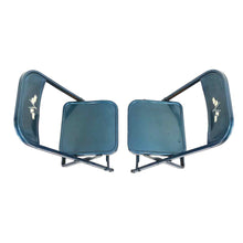 Load image into Gallery viewer, Blue Metal Folding Chairs