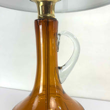 Load image into Gallery viewer, Amber Glass Decanter Lamp