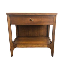 Modern Walnut Brasilia Nightstand