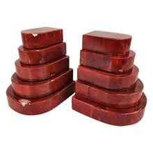 Load image into Gallery viewer, Red Marble Bookends