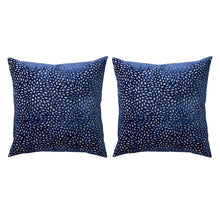 Load image into Gallery viewer, Blue Velvet Leaf Pillows
