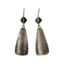 Load image into Gallery viewer, Stamped Sterling Drop Earrings