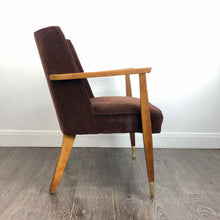 Load image into Gallery viewer, Velvet Wooden Chair