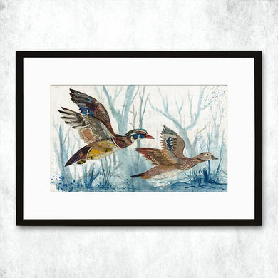 Dolan Geiman Signed Print Ducks (Wood)