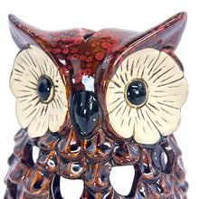 Load image into Gallery viewer, Drip Glaze Owl Candleholder
