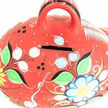 Load image into Gallery viewer, Red Pottery Piggy Bank