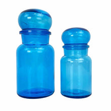 Load image into Gallery viewer, Blue Glass Bubble Canisters