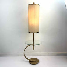 Load image into Gallery viewer, Modern Brass Floor Lamp Table
